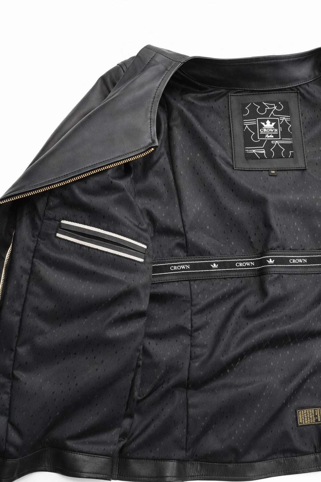 CROWN DAMA - NEGRO Y DORADO - NCH37