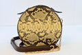 CIRCULAR PYTHON HANDBAG