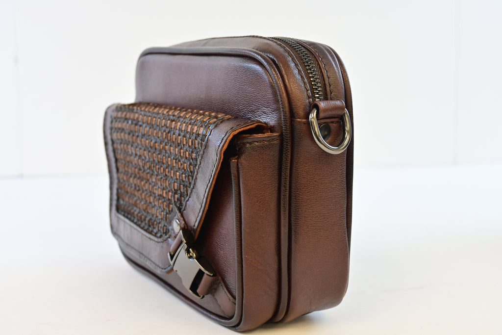 BROWN BOVINE MESSENGER BAG