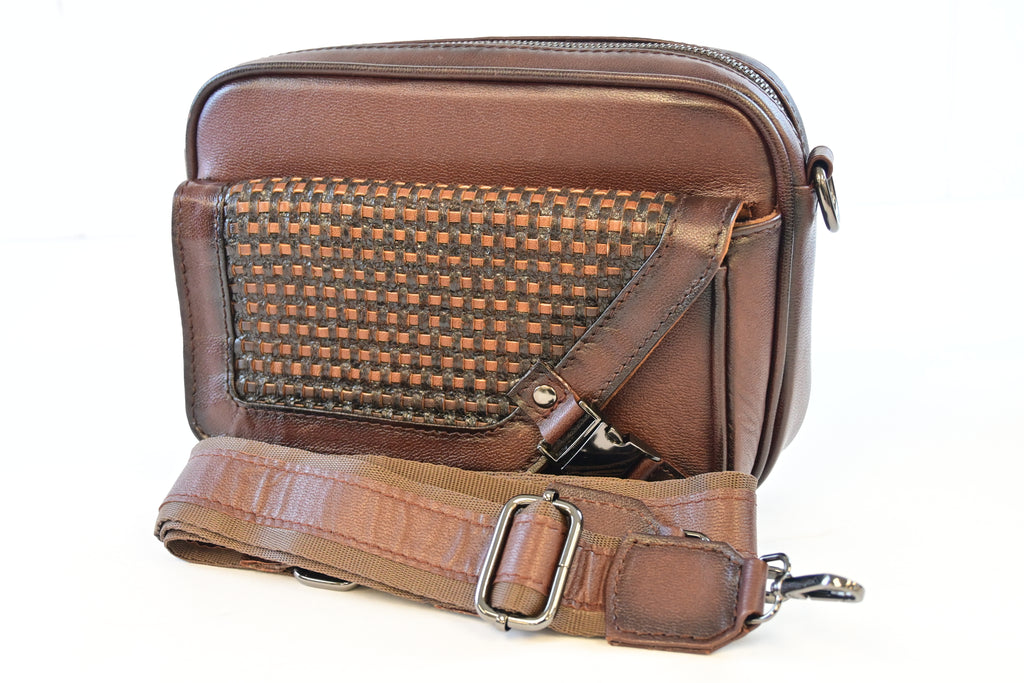 BROWN BOVINE MESSENGER BAG