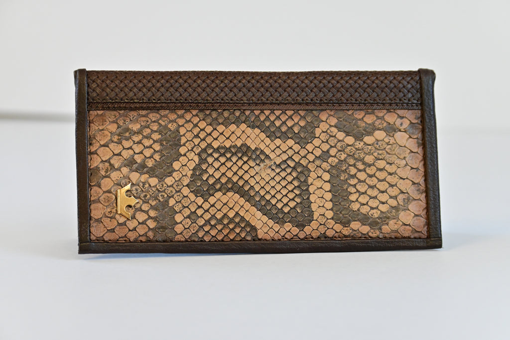 Natural Python Skin Rodeo Wallet