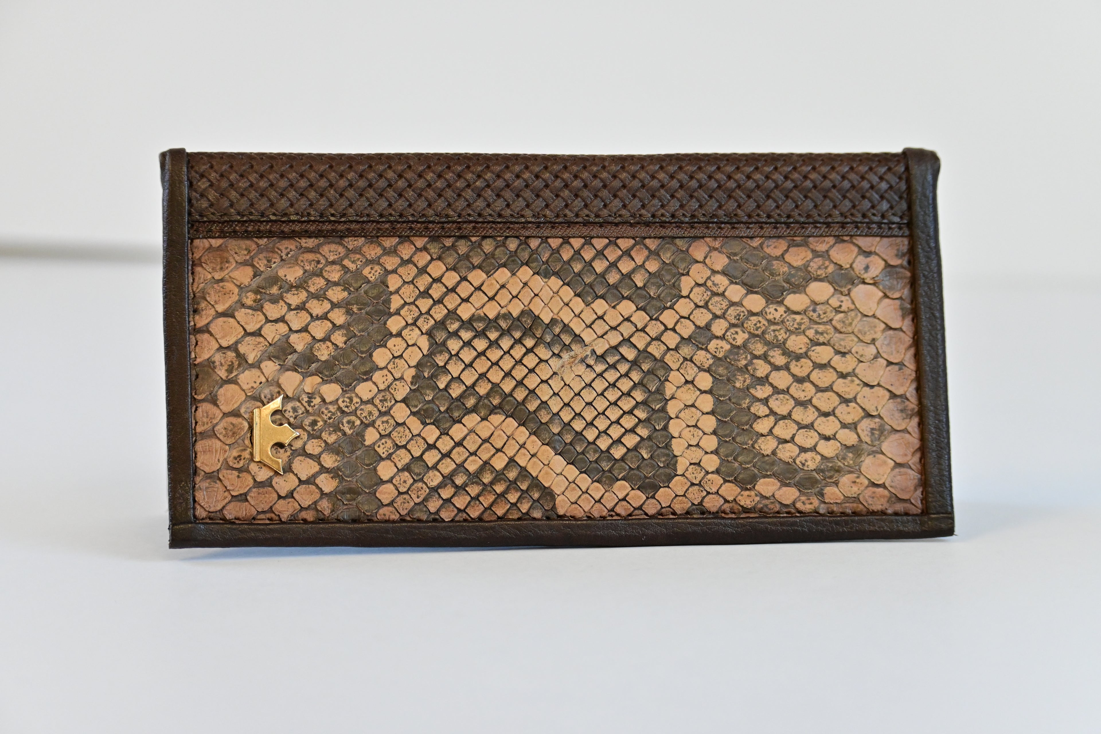 Natural Python Skin Rodeo Wallet