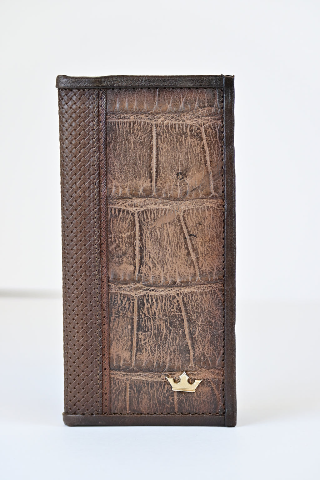Crocodile Skin Brown Rodeo Wallet