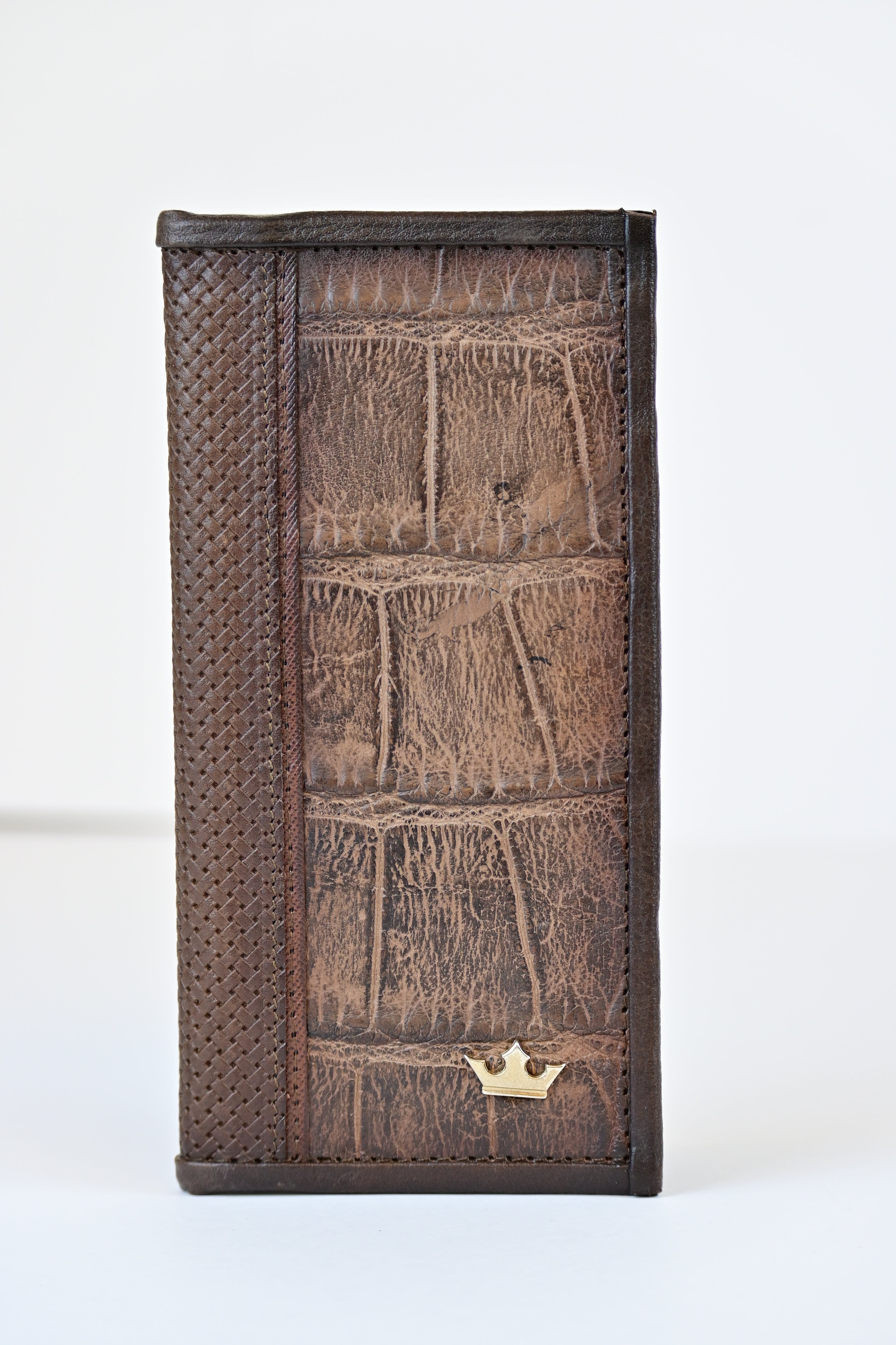Crocodile Skin Brown Rodeo Wallet