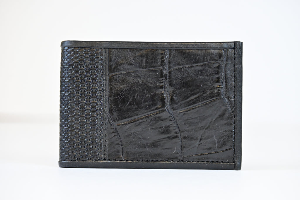 Crocodile and Ovine Bi-Fold Wallet