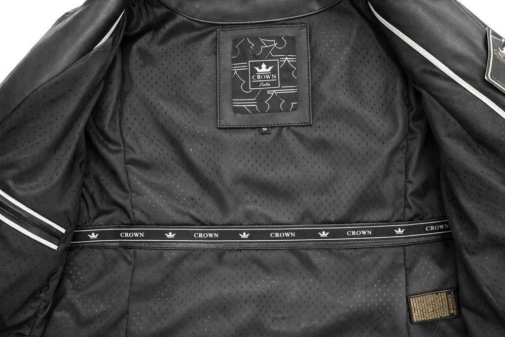 CROWN DAMA - NEGRO Y DORADO - NCH37