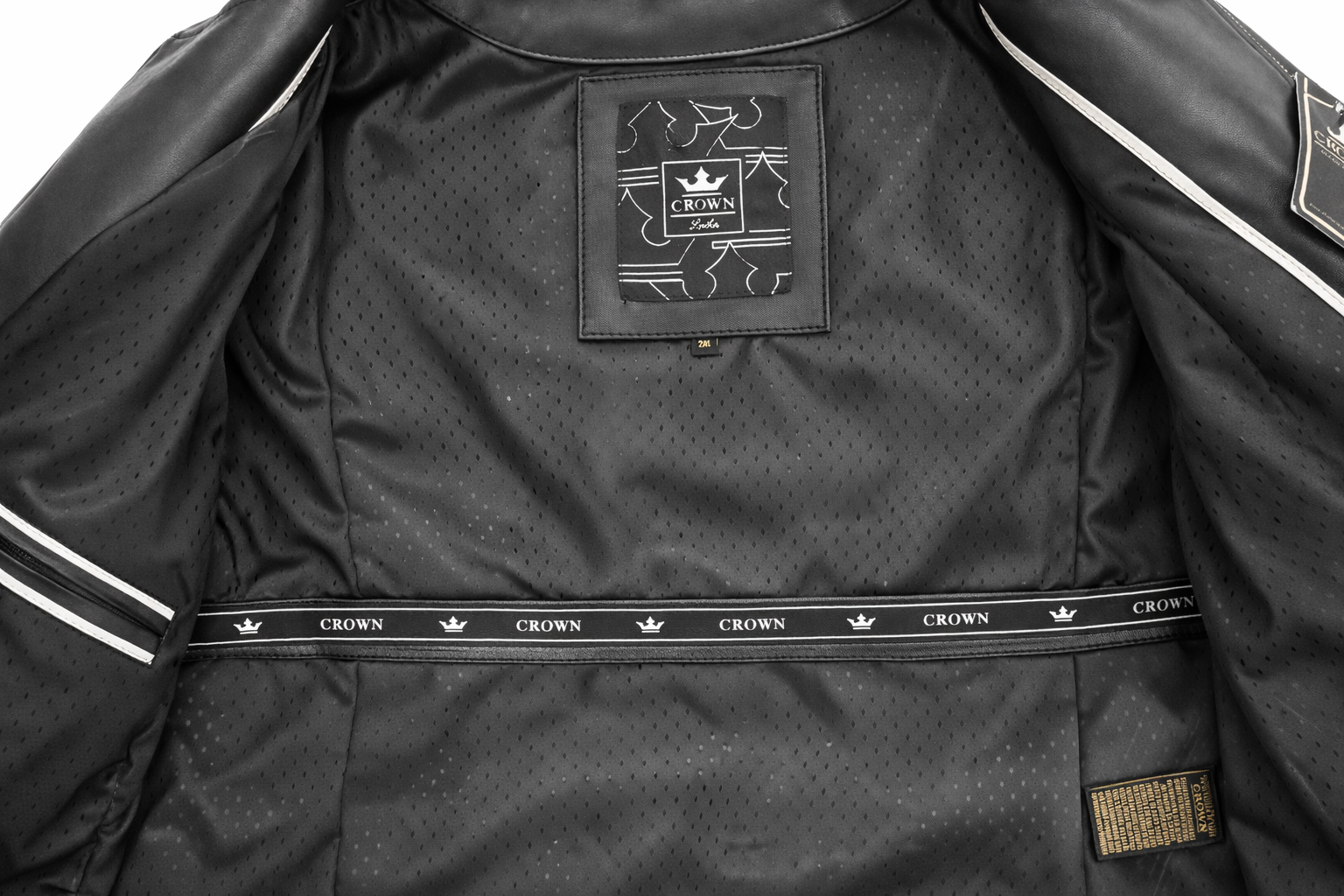 CROWN DAMA - NEGRO Y DORADO - NCH37