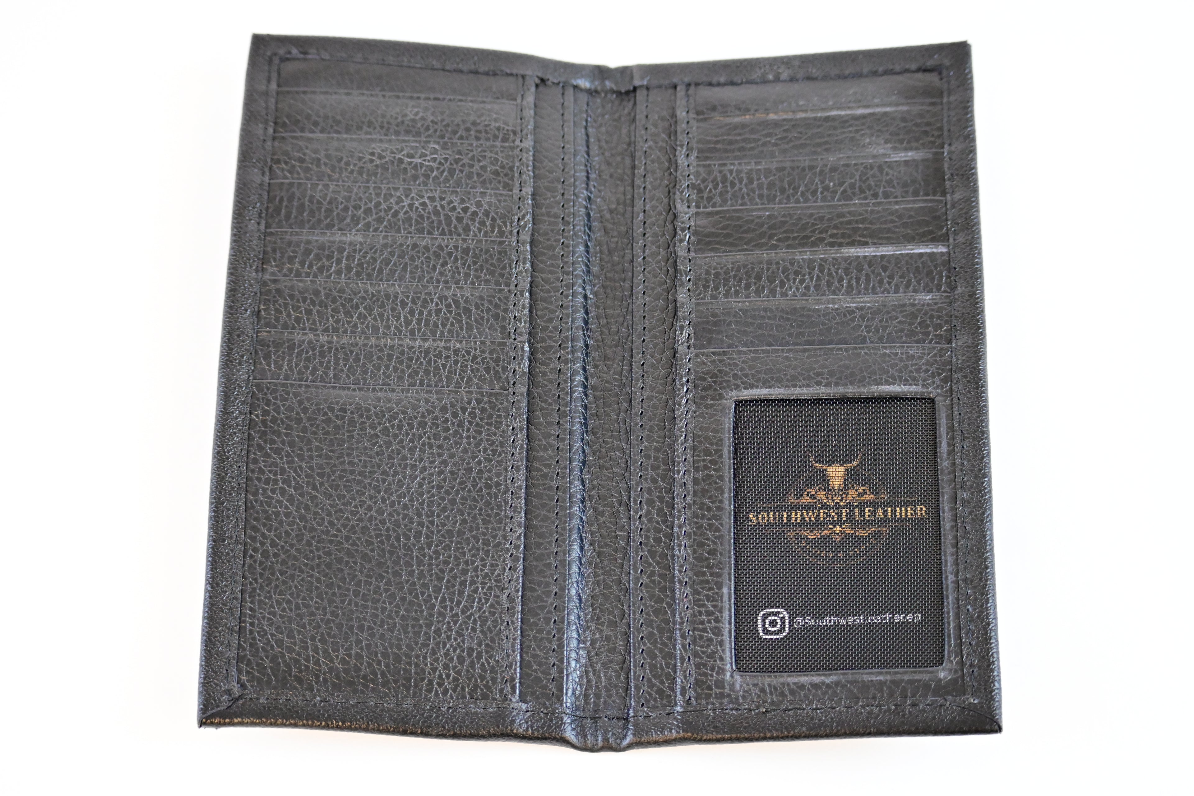 Deep Burgandy Crocodile Rodeo Wallet