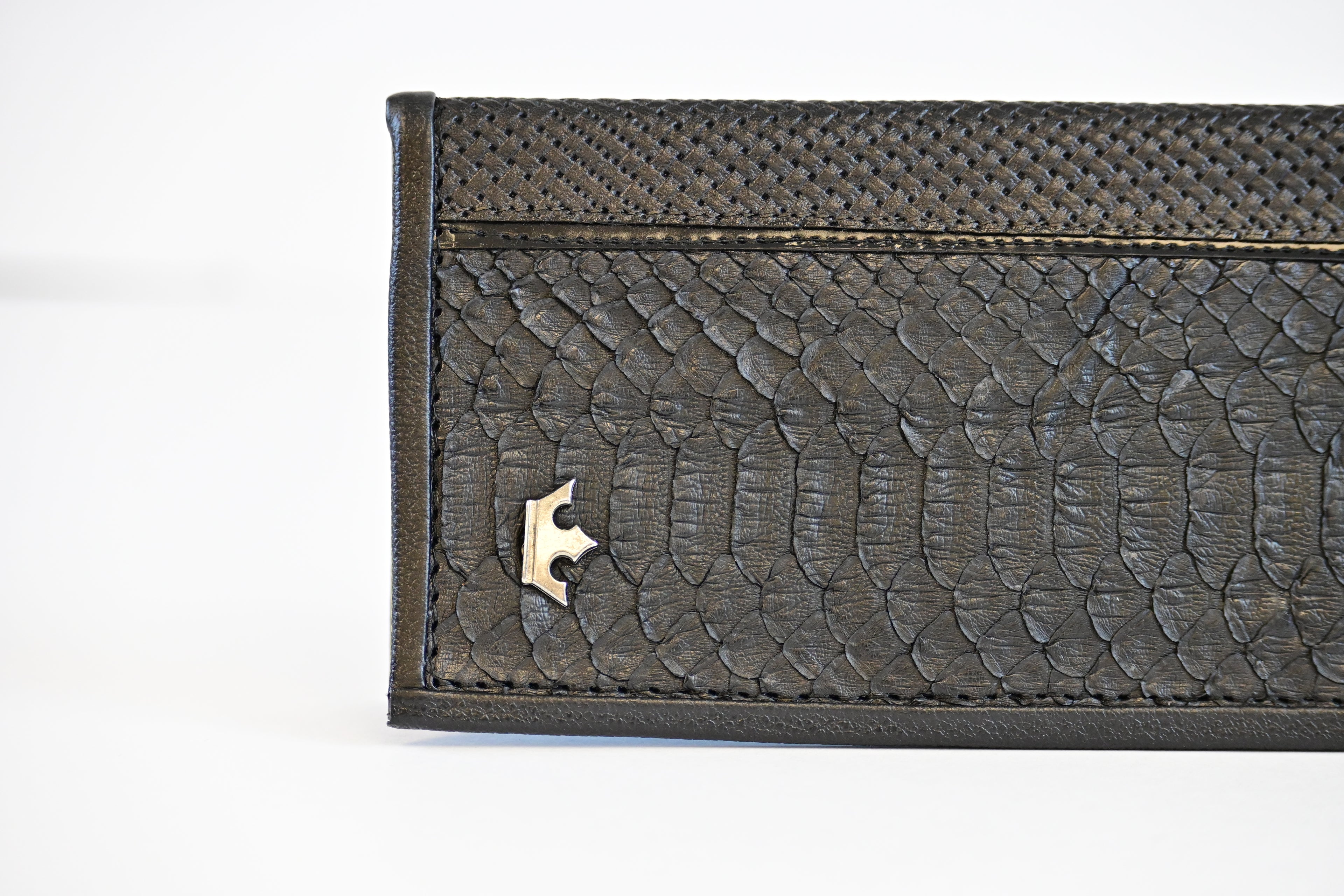 Black Python Skin Rodeo Wallet
